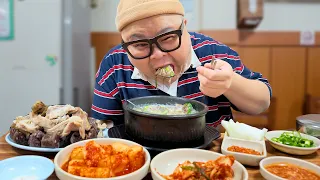 50대 고독한 아재의 추억의 식당... 순대국 먹는데 왜 눙물이ㅠㅠ│Korean blood sausage Mukbang Eatingshow