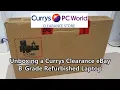 Unboxing a Currys Clearance eBay B Grade Refurbished Laptop