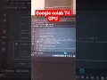 Low GPU power Use T4 GPU in Google Colab