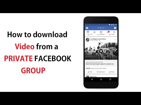 Download MP3 How to download videos from a Private and Closed Facebook Groupe