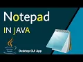 How to Make Notepad in Java Swing and File Handling in hindi