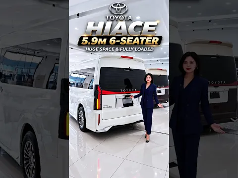 The Toyota 6-seater transforms its massive cabin into a private lounge on wheels #LuxuryVan