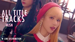  wjsn cosmic girls all title tracks line distribution color coded 