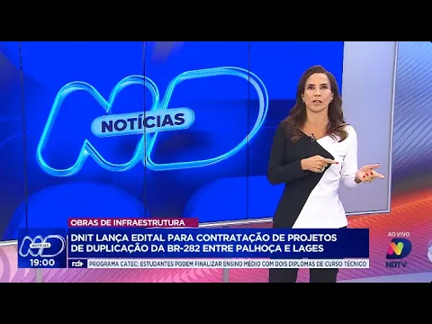 DNIT lança edital para projetos de duplicação da BR-282 entre Palhoça e Lages
