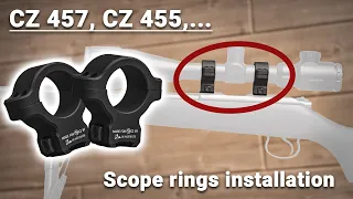 How to mount dovetail scope rings on a CZ 457 CZ Parts