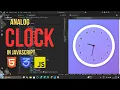 Step-by-Step Analog Clock with HTML CSS JavaScript 2025