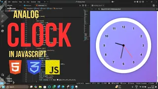 Step-by-Step Analog Clock with HTML CSS JavaScript 2025