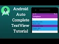 Android AutoCompleteTextview With Custom Layout