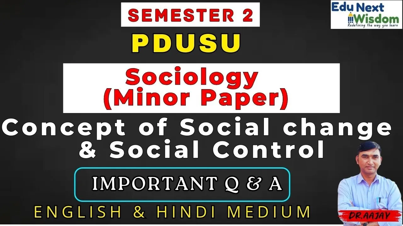Sociology Minor Sem 2: Most Questions