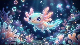 Sensory Axolotl Bubbles Peaceful Background Music for Studying Autism Support No Ads