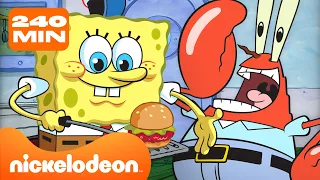 Thumbnail SpongeBob | 4 JAM SpongeBob 🧽 | Nickelodeon Bahasa