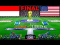 إندونيسيا ضد الولايات المتحدة الأمريكية - النهائي | كأس العالم FIFA 2026 | المباراة كاملة  |  PES
