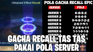 gacha recall tas tas akun subscriber berdasarkan pola server apakah rill bisa dapat mobile legend