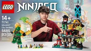 NINJAGO CITY GARDENS!!! Biggest LEGO Ninjago Set 71741! Time-lapse Speed Build, Stop Motion Review!