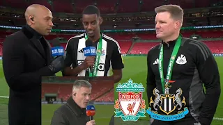 Liverpool vs Newcastle 1-2 Newcastle Win 2025 Carabao Cup🏆 Thierry Henry & Carragher Crazy Reaction