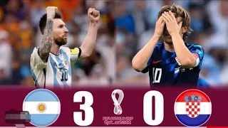 مباراة الانتقام الارجنتين وكرواتيا 3 0 نصف نهائي كأس العالم تعليق حفيظ دراجي 4k 