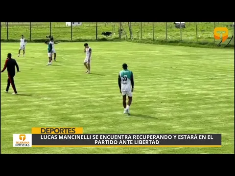 Lucas Mancinelli se encuentra recuperando y estará en el partido ante Libertad