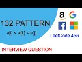 132 Pattern Amazon Interview Question LeetCode 456 Naive - Better