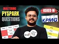 KPMG Pyspark Interview Question BIG 4 Coalesce Deepankar Pathak