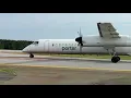 YOW Porter Airlines Dash 8-400 taking off YOW BOS RWY 25