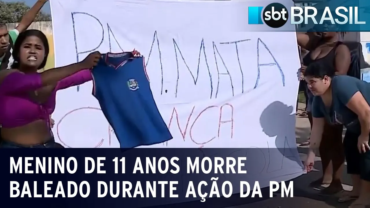 Menino de 11 anos morre baleado durante ação da PM | SBT Brasil (12/07/23)