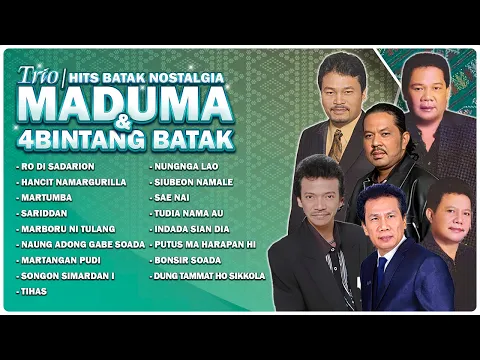 Download MP3 Trio Maduma \u0026 4 Bintang Batak Full Album Nostalgia | Ro Di Sadarion | Hits Batak Nostalgia 2023