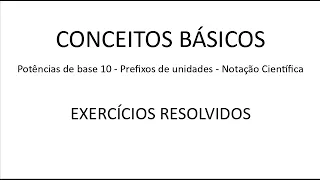 Conceitos básicos-Exercícios Resolvidos