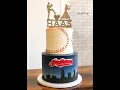 It s a baseball themed wedding cake for Fox 8 Zoom Wedding