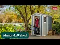 Manor 4x6 Durable Resin Storage Sheds - Keter