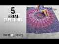 Top 10 Tapestries Home Decor 2018 Indian hippie Bohemian Psychedelic Peacock Mandala Wall