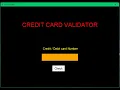 Credit card validator Application Using Python
