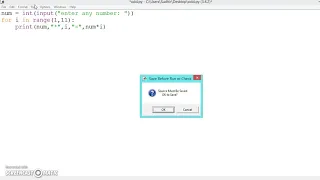 018 Learn python and ruby programming - Program for multiplication table