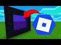 How To Make A Portal To Roblox in Minecraft