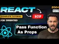 React JS 19 Tutorial in Hindi Pass Function in Component as Props