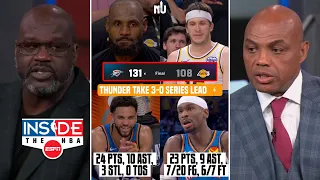 INSIDE The NBA | Lakers IN SHAMBLES! Shaq & Chuck on Thunder Takes 3-0 Lead after 131-108 Game 3 win