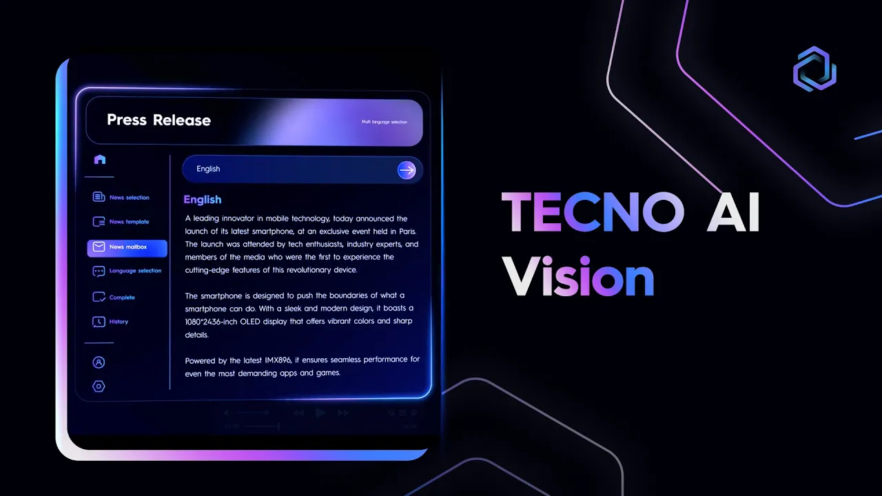 TECNO AI Visual storytelling animation