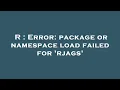 R Error package or namespace load failed for rjags
