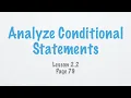 Geometry Lesson 2 2 Analyze Conditional Statements