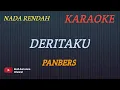Download Lagu DERITAKU - PANBERS (KARAOKE) NADA RENDAH__COVER AURA