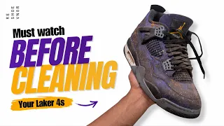 The BEST Method For Cleaning Suede | Laker 4 Cleaning Tutorial