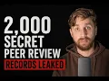 2 000 Secret Peer Review Records Leaked