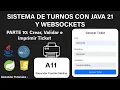 Appointment System with Java 21 and WebSockets - Part 10 Create Validate and Print Tickets