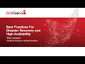 Moving Apache Ignite into Production Best Practices For Disaster Recovery and High Availability