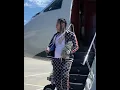 6ix9ine getting off his private jet with stacks