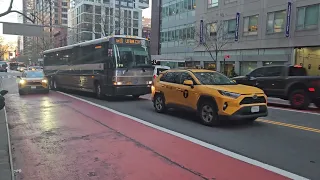 Brooklyn Bound BM5 Express Bus M34SelectBusService and The Queens Bound QM10 Express Bus
