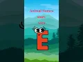 animals that start with the letter E for kids