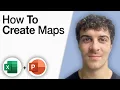 How To Create Maps in Microsoft Excel and Powerpoint 2025 Full Guide