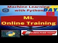 Online Certified Winter Training in Machine Learning Using Python Class-18