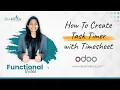 How To Create Task Timer with Timesheet In Odoo
