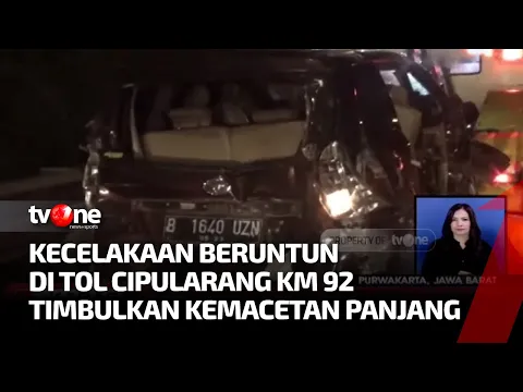 Belasan Kendaraan Terlibat Kecelakaan Beruntun di Jalan Tol Cipularang KM 92